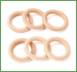 Macrame Wooden Rings