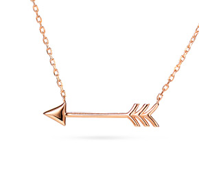 Rs Horizontal Arrows Necklace