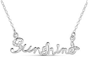 Sunshine Letter Pendant Necklace