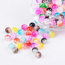 Crackle Acrylic Beads